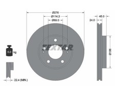 2 pezzi disco freno Textar
