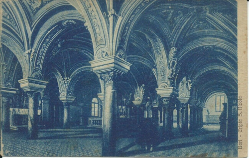 Bari cartolina del 1916 - , cripta