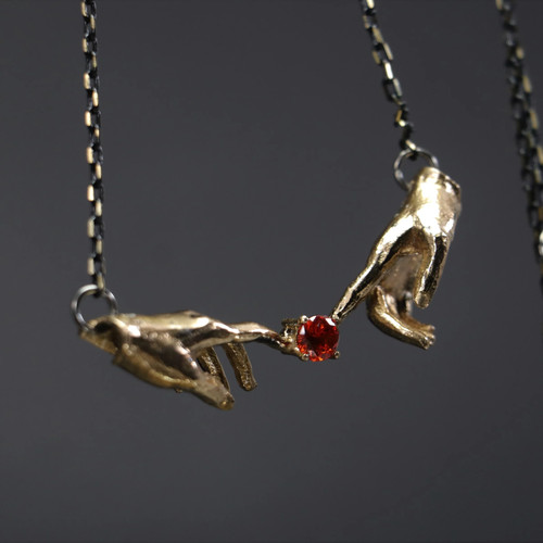 Collana rubino creazione di - la,