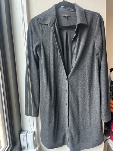 Quince donna grigio shacket