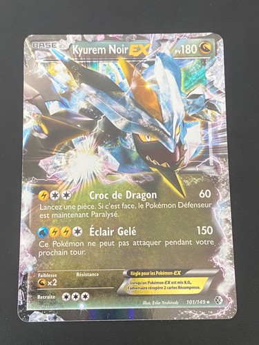 Carte pokemon kyurem noir - noir, ex