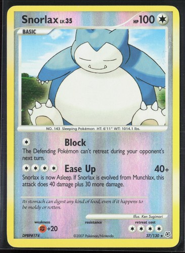 Carta pokémon rara snorlax - carta,