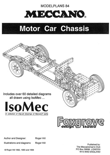 Meccano model plan telaio - meccano,