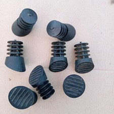 N°20 GOMMINI PIEDINI INCLINATI APPOGGIO PER TUBOLARI Ø 25 MM. NUOVI VEDI MISURE 