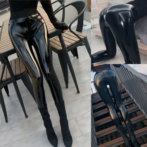 Leggings donna ecopelle