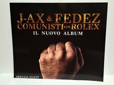 J-AX & FEDEZ - PROMOTIONAL BILBOARD OF THE ALBUM COMUNISTI COL ROLEX - 68x56cm 