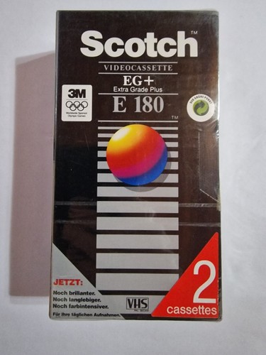 Vhs cassetta vuota scotch - vhs,
