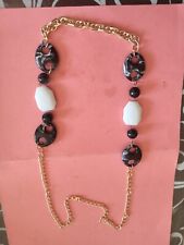 collana bianca e nera Bigiotteria