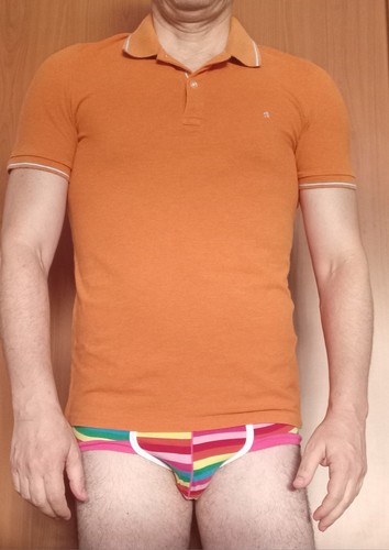 Polo uomo arancione celio - polo,