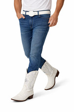 Stivali uomo western in vera