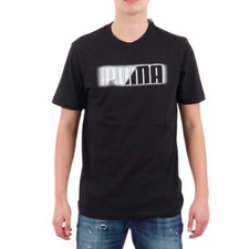 T-SHIRT PUMA 680991 01 GRAPHICS WORDING COTONE NERO