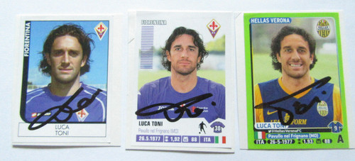 Luca toni firmato 3 panini - toni,