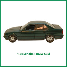 Schabak modello auto BMW 535i Verde scala 1/24  4 aperture scatola originale
