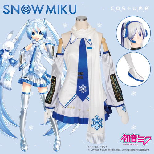 Set costume snow miku - set,