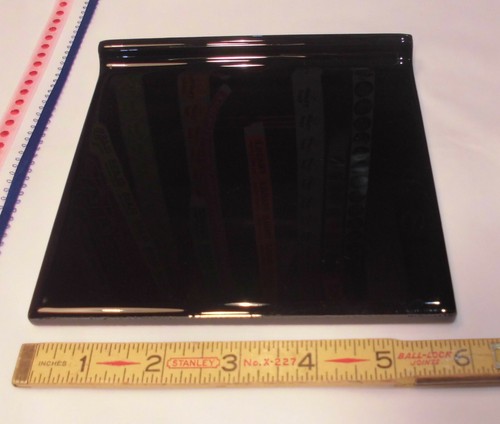 Glossy black flat top - black:,