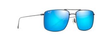 Occhiali da sole uomo Maui Jim Aeko 55 mm grigio tortora polarizzati B886-03