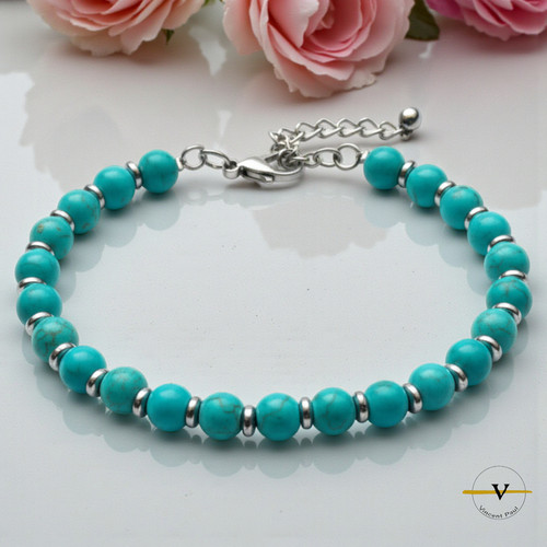 Bracciale donna uomo turchese - uomo,