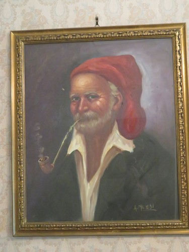 Vecchio quadro dipinto - quadro, mano