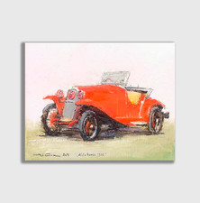 Dipinto olio alfa - alfa, romeo