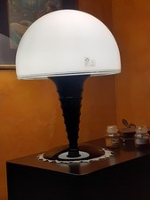 LAMPADA DA TAVOLO LEUCOS FUNGO in Vetro di Murano - Vintage ANNI 70 INTROVABILE