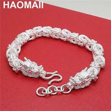 Bracciale catena uomo argento