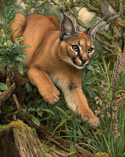 Stampa caracal stalking - stampa,