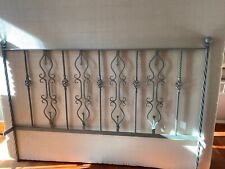 Letto in ferro battuto matrimoniale + rete con doghe legno e regolatore rigidità
