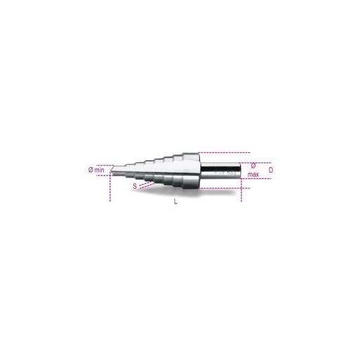 Frese coniche gradino in - gradino,