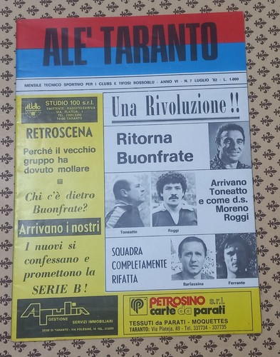 Ale taranto 1982 - taranto, roggi