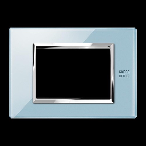 Placca vetro azzurro - in,