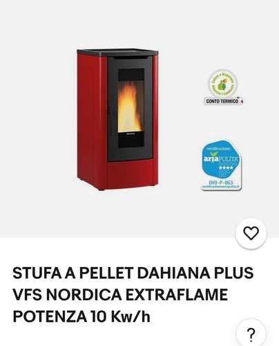 Stufa pellet dahiana plus - dahiana,