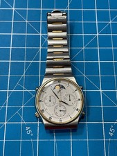 Cronografo SEIKO Quarzo Fasi Lunari 1985 Vintage Anni 80 Data 7A48-7009 Sport 100 Uomo