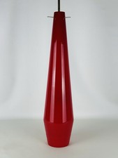 Vistosi Murano Lampada 82cm Lampadario XL Vetro Rosso E Bianco Design 1960