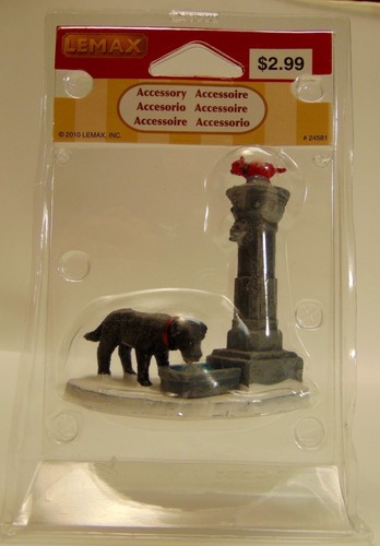Fontana acqua lemax - lemax, natale