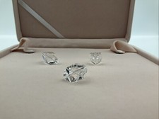 Confezione da 10! Cristallo con strass Swarovski: serie 8547 "Perla vibrante" 20 mm trasparente e incisa