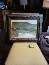 ANTICO DIPINTO/ROMA/"900/OLIO/"IL TEVERE  A MONTE MARIO "FIRMATO.