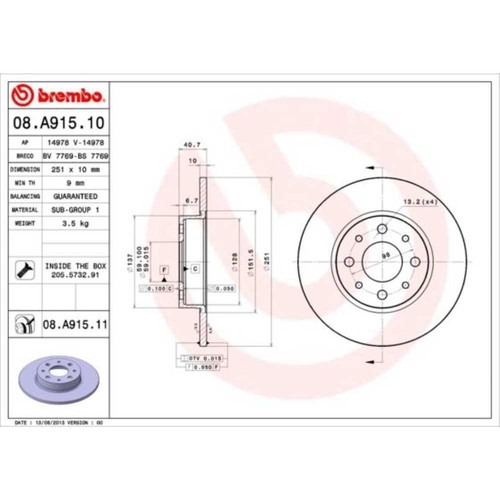 Brembo disco freno - 2x,