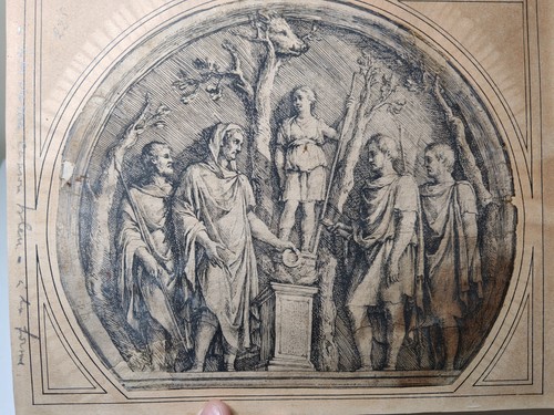 Gravure sur papier xviième - gravure,