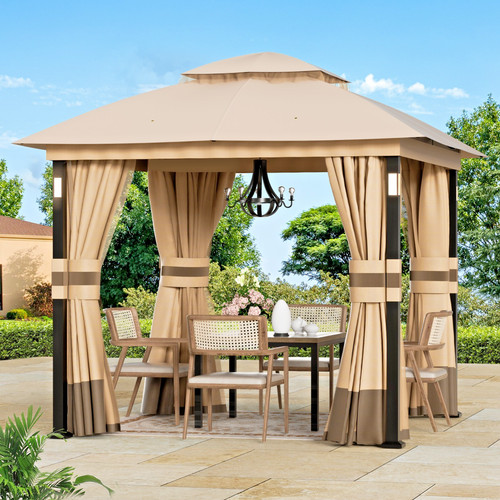 Outdoor gazebo patio - 8'x8',