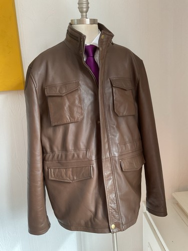Giacca pelle marrone - giacca, di