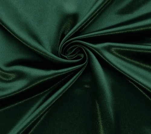 Tessuto raso verde crepe