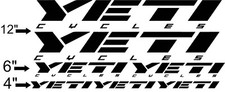 Set decalcomanie telaio Yeti