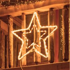 STELLA LUMINOSA LUCI DI NATALE NATALIZIE DA ESTERNO TUBO CON LUCE A LED IP44