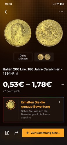 Moneta italia 200 lire 180 - 200,