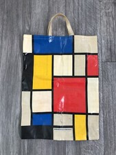 Borsa SARI FABRICS LIMITED Made In England 1984 Vintage Bag Mondrian Style