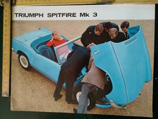 Brochure  foglio   Triumph Spitfire MK3   2pag