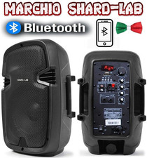 CASSE ACUSTICHE AMPLIFICATE DIFFUSORI ATTIVI 400W 8" BLUETOOTH RADIO USB karaoke