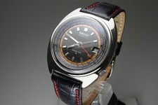 Automatico JAPAN SEIKO 61 WORLD TIME 6117-6400 17J vintage 1972 revisionato.