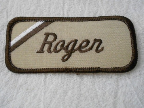 Roger usato ricamato vintage - ricamato,