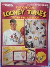 LEISURE ARTS Counted Cross Stitch Book THE OFFICIAL LOONEY TUNES BOOK